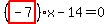 %28highlight_red%28+-7+%29%29%2Ax-14=0