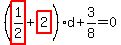%28highlight_red%28+1%2F2+%29%2Bhighlight_red%28+2+%29%29%2Ad%2B3%2F8=0