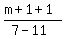 %28m%2B1+%2B+1%29%2F%287-11%29