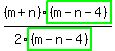 %28m%2Bn%29highlight_green%28%28m-n-4%29%29%2F%282%2Ahighlight_green%28%28m-n-4%29%29%29