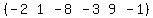 %28matrix%281%2C6%2C-2%2C+1%2C+-8%2C+-3%2C+9%2C+-1%29%29