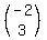 (matrix(2,1,-2,3))