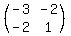 %28matrix%282%2C2%2C-3%2C-2%2C-2%2C1%29%29