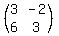 %28matrix%282%2C2%2C3%2C-2%2C6%2C3%29%29