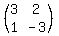 %28matrix%282%2C2%2C3%2C2%2C1%2C-3%29%29