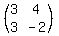 %28matrix%282%2C2%2C3%2C4%2C3%2C-2%29%29