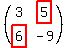 %28matrix%282%2C2%2C3%2Chighlight%285%29%2Chighlight%286%29%2C-9%29%29