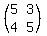 %28matrix%282%2C2%2C5%2C3%2C4%2C5%29%29