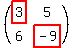 %28matrix%282%2C2%2Chighlight%283%29%2C5%2C6%2Chighlight%28-9%29%29%29