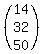 %28matrix%283%2C1%2C14%2C32%2C50%29%29