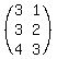 %28matrix%283%2C2%2C%0D%0A%0D%0A3%2C1%2C%0D%0A3%2C2%2C%0D%0A4%2C3%29%29