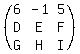 %28matrix%283%2C3%2C6%2C-1%2C5%2CD%2CE%2CF%2CG%2CH%2CI%29%29
