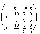 %28matrix%283%2C4%2C1%2C4%2F5%2C-1%2F5%2C1%2F5%2C0%2C-18%2F5%2C7%2F5%2C3%2F5%2C0%2C-13%2F5%2C7%2F5%2C8%2F5%29%29