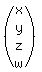 %28matrix%284%2C1%2Cx%2Cy%2Cz%2Cw%29%29