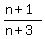 %28n%2B1%29%2F%28n%2B3%29