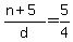 %28n%2B5%29%2Fd=5%2F4