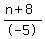 %28n%2B8%29%2F-5