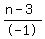 %28n-3%29%2F-1