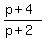 %28p%2B4%29%2F%28p%2B2%29