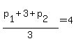 (p[1]+3+p[2])/3=4