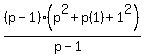 %28p-1%29%28p%5E2%2Bp%281%29%2B1%5E2%29%2F%28p-1%29