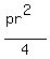 (pr^2)/4