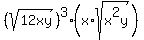 (sqrt(12xy))^3 * (x*sqrt(x^2y))