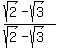 %28sqrt%282%29-+sqrt%283%29%29%2F%28sqrt%282%29-+sqrt%283%29%29