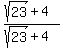 %28sqrt%2823%29+%2B+4%29%2F%28sqrt%2823%29+%2B+4%29