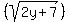 %28sqrt%282y%2B7%29+%29
