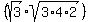 %28sqrt%283%29sqrt%283%2A4%2A2%29+%29