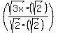%28sqrt%283x%29%28sqrt%282%29%29%2Fsqrt%282%29%28sqrt%282%29%29%29