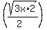 %28sqrt%283x%2A2%29%2F%282%29%29
