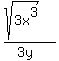 %28sqrt%283x%5E3%29+%29%2F%283y%29+