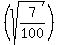 %28sqrt%287%2F100%29%29