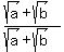 %28sqrt%28a%29%2Bsqrt%28b%29%29%2F%28sqrt%28a%29%2Bsqrt%28b%29%29