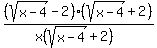 %28sqrt%28x-4%29-2%29%28sqrt%28x-4%29%2B2%29%2F%28x%28sqrt%28x-4%29%2B2%29%29