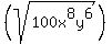 %28sqrt+%28100x%5E8y%5E6%29%29