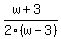 %28w%2B3%29%2F2%28w-3%29
