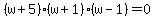 %28w%2B5%29%28w%2B1%29%28w-1%29=0