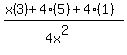 %28x%283%29+%2B+4%285%29+%2B+4%281%29%29%2F%284x%5E2%29