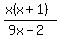 %28x%28x%2B1%29%29%2F%289x+-+2%29