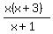 %28x%28x%2B3%29%29+%2F%28x%2B1%29%29
