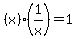 %28x%29%281%2Fx%29=1