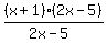 %28x%2B1%29%282x-5%29%2F%282x-5%29