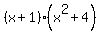(x+1)(x^2+4)