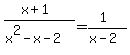 (x+1)/(x^2-x-2)=(1)/(x-2)