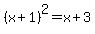 (x+1)^2=x+3