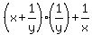 %28x%2B1%2Fy%29%2A%281%2Fy%29+%2B+1%2Fx