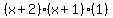 %28x%2B2%29%28x%2B1%29%281%29